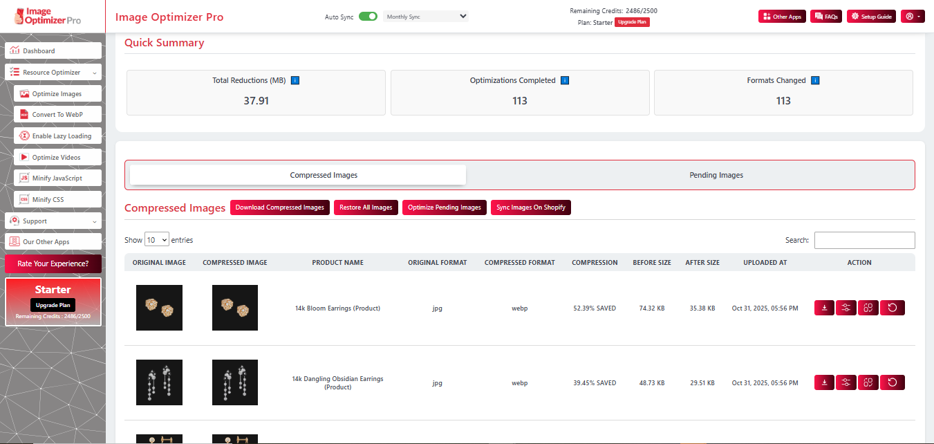 Image Optimizer Pro Automatic Compression