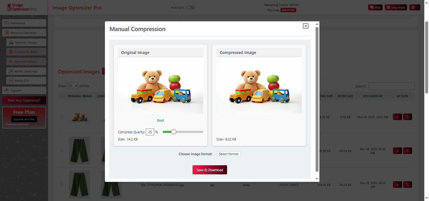 Image Optimizer Pro Squarespace Manual Compression