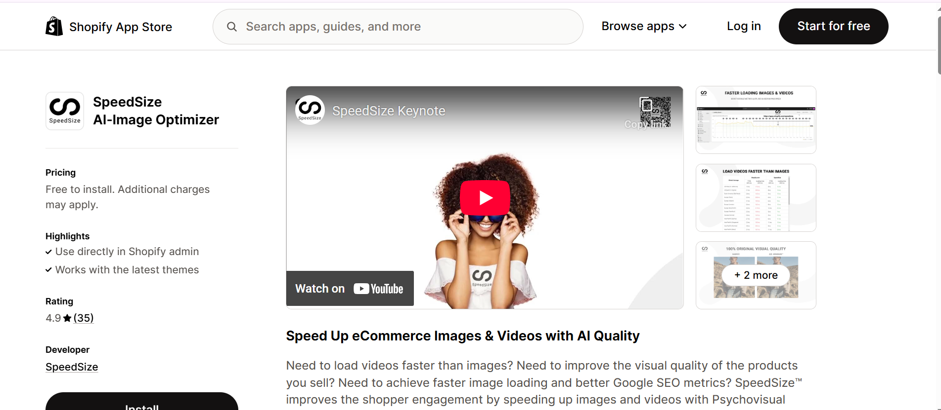 SpeedSize AI-Image Optimizer 