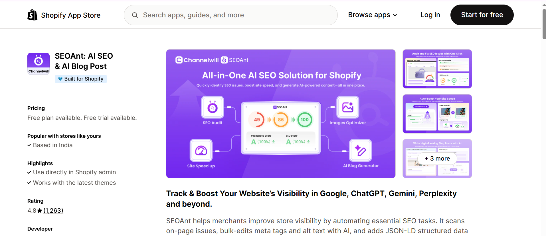 Shopify Image Optimization App SEOAnt 