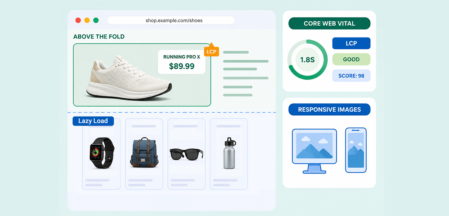 Lazy Loading Images in E-commerce: Best Practices for Speed & LCP