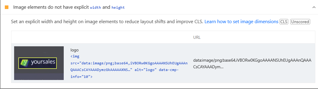 Image elements do not have explicit width and height
